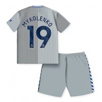 Camiseta Everton Vitaliy Mykolenko #19 Tercera Equipación Replica 2023-24 para niños mangas cortas (+ Pantalones cortos)
